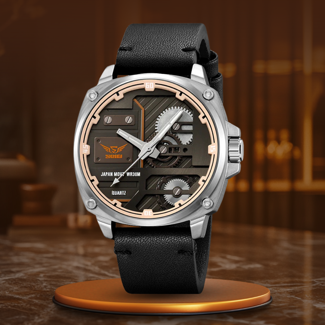 Quarz Leder Herren Uhr