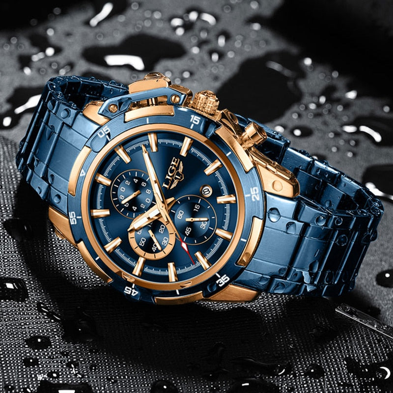 LIGE - Elegante Uhr aus Stahl Piguet