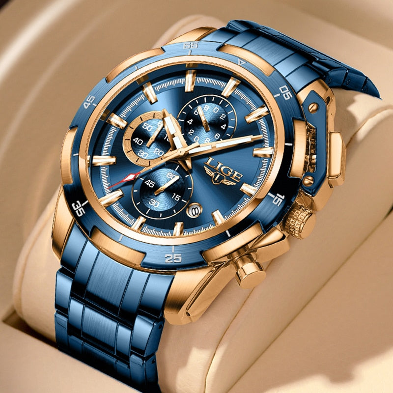 LIGE - Elegante Uhr aus Stahl Piguet