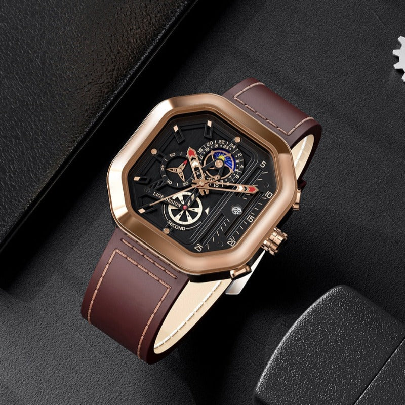 Luxus Quarz Chronograph Uhr
