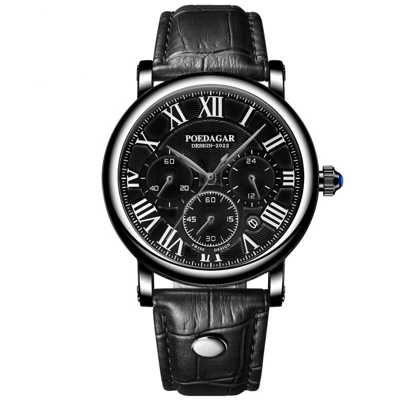 Luxus Freizeitmoderne Chronographenarmbanduhr
