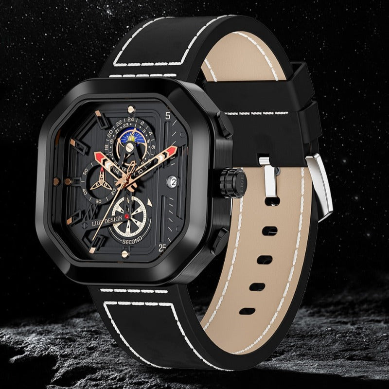 Luxus Quarz Chronograph Uhr