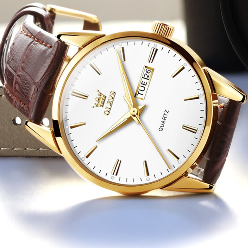 Luxuriöse Business Lederuhr