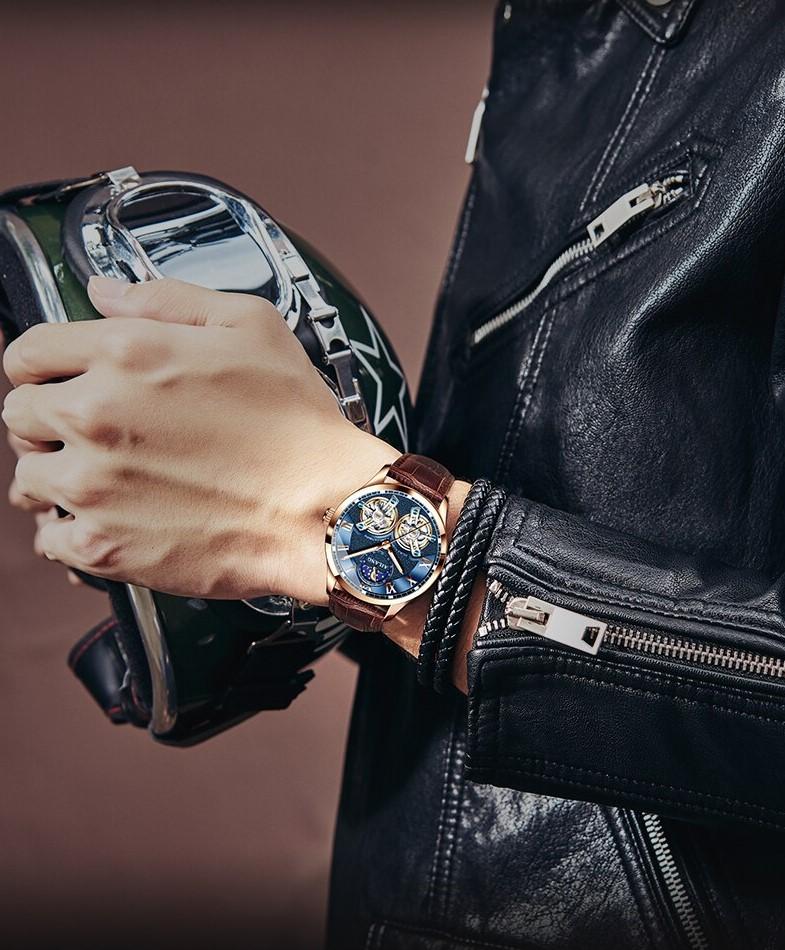 Tourbillon Design Geschäftliche Mechanische Uhr