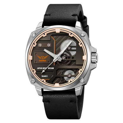 Quarz Leder Herren Uhr