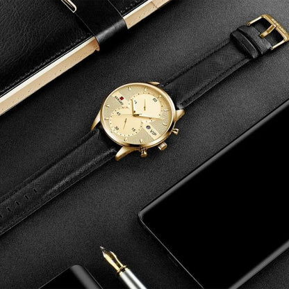 Luxus Chronograph Robuste Quarz Uhr