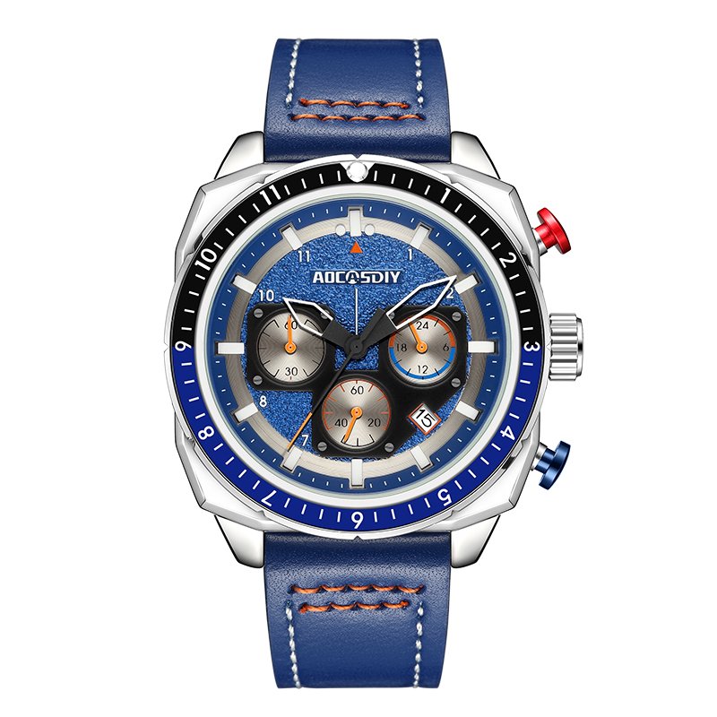 Luxus Chronograph Sport Quarz Uhr