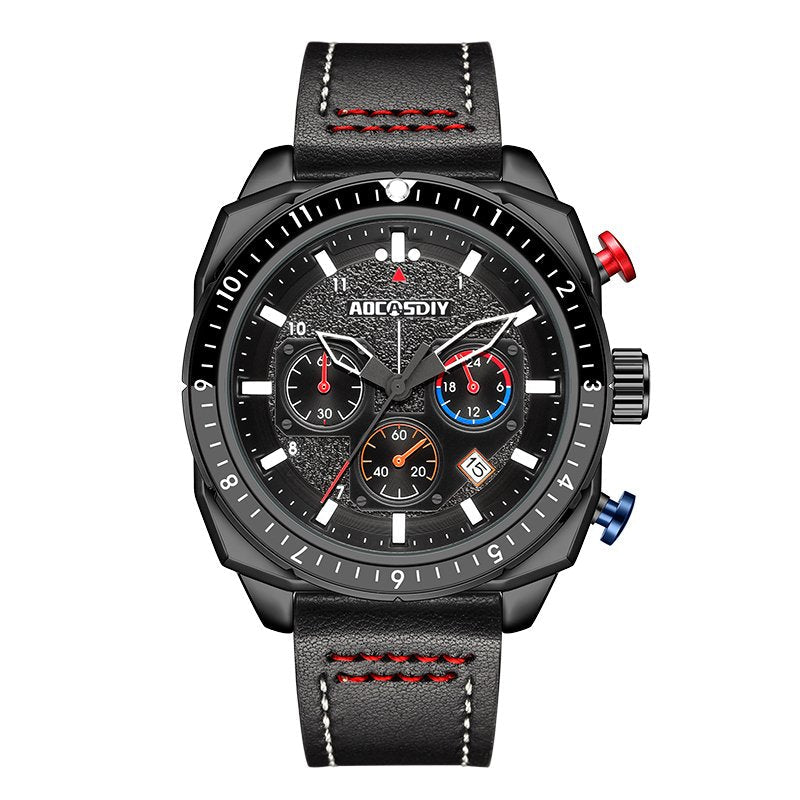 Luxus Chronograph Sport Quarz Uhr