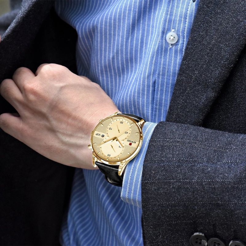 Luxus Chronograph Robuste Quarz Uhr