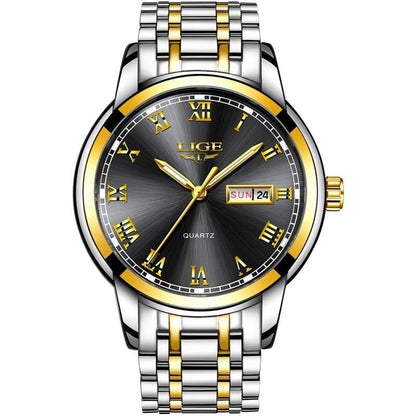 LIGE - Elegante römische Stahl-Uhr