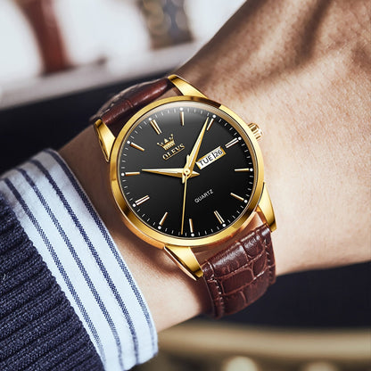 Luxuriöse Business Lederuhr