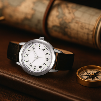 Elegante Minimalistische Uhr aus Edelstahl