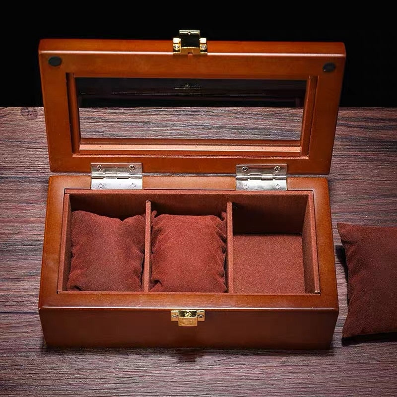 Elegante OBSYSS Uhrenaufbewahrungsbox aus Holz