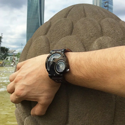 Luxuriöse Dual-Time Quarzuhr