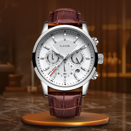 Modische Militär Lederuhr