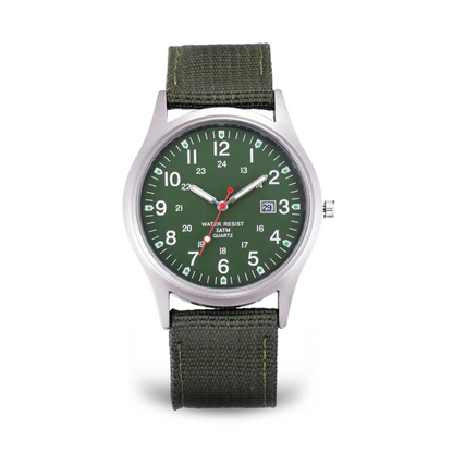 Militärisch inspiriertes lässiges Armbanduhr