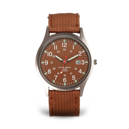 Militärisch inspiriertes lässiges Armbanduhr