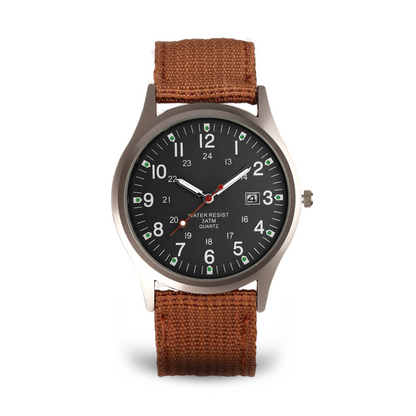 Militärisch inspiriertes lässiges Armbanduhr