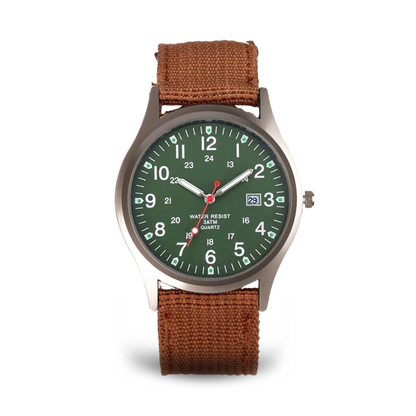 Militärisch inspiriertes lässiges Armbanduhr