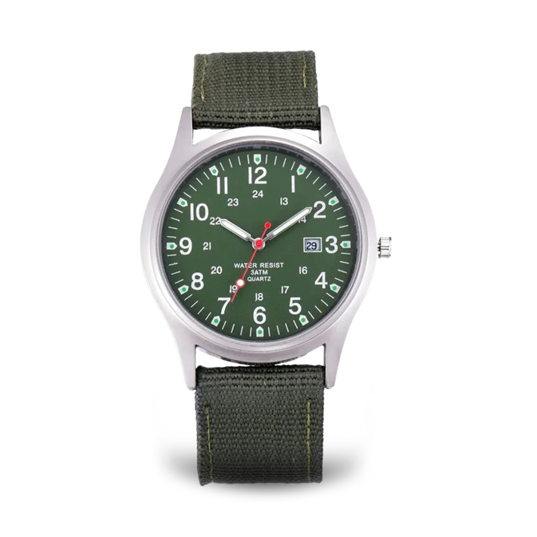 Militärisch inspiriertes lässiges Armbanduhr
