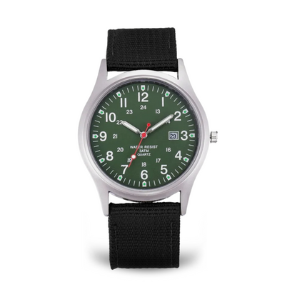 Militärisch inspiriertes lässiges Armbanduhr