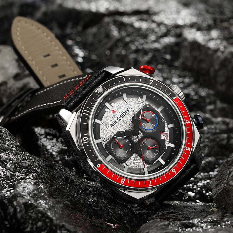 Luxus Chronograph Sport Quarz Uhr