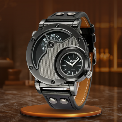 Luxuriöse Dual-Time Quarzuhr