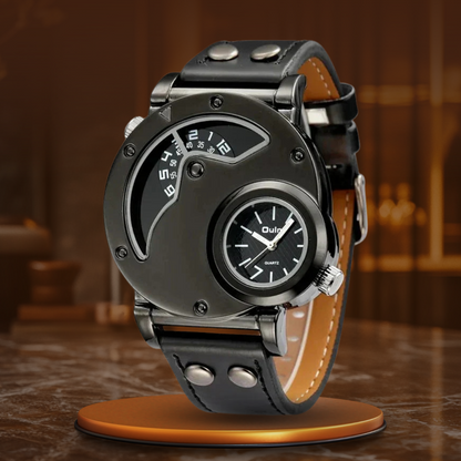 Luxuriöse Dual-Time Quarzuhr