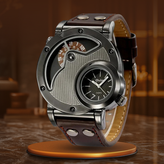 Luxuriöse Dual-Time Quarzuhr