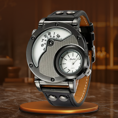 Luxuriöse Dual-Time Quarzuhr