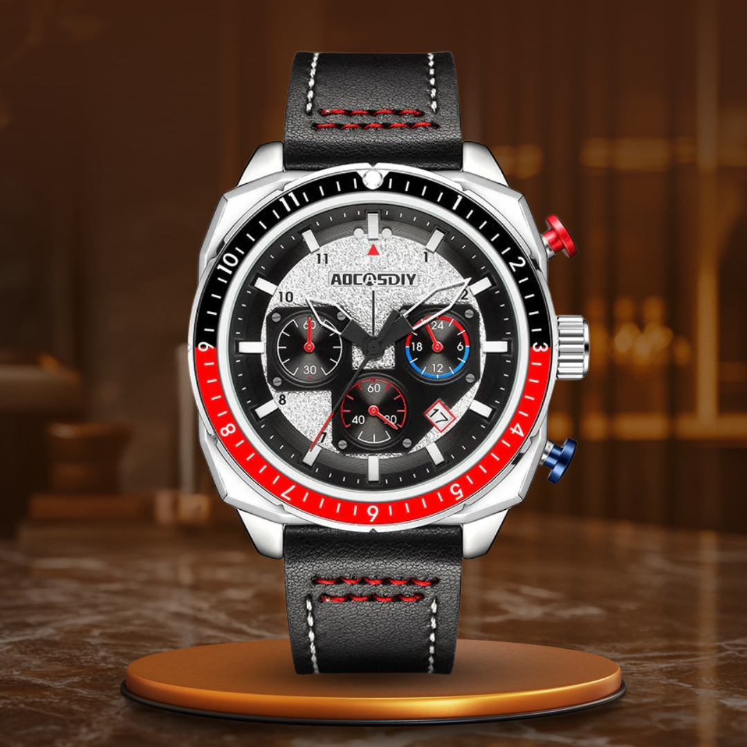 Luxus Chronograph Sport Quarz Uhr