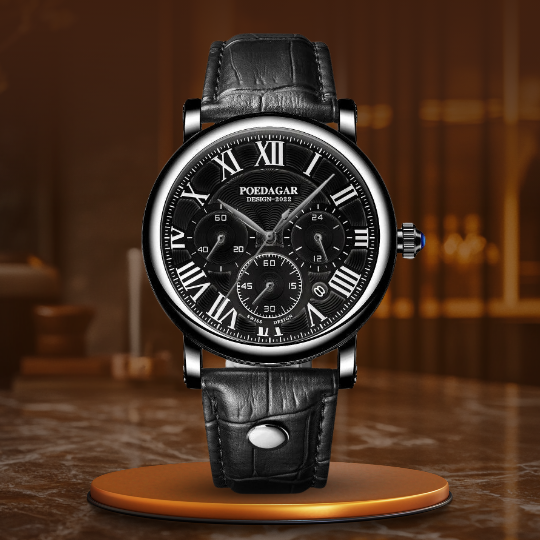 Luxus Freizeitmoderne Chronographenarmbanduhr