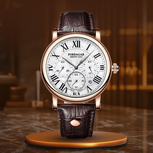 Luxus Freizeitmoderne Chronographenarmbanduhr