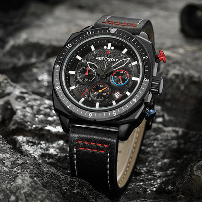 Luxus Chronograph Sport Quarz Uhr