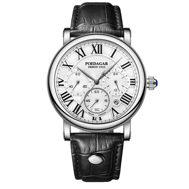 Luxus Freizeitmoderne Chronographenarmbanduhr