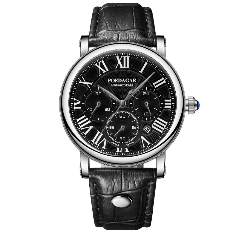 Luxus Freizeitmoderne Chronographenarmbanduhr