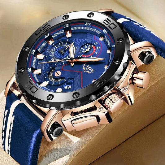 LIGE - Premium Sport Stahl Uhr