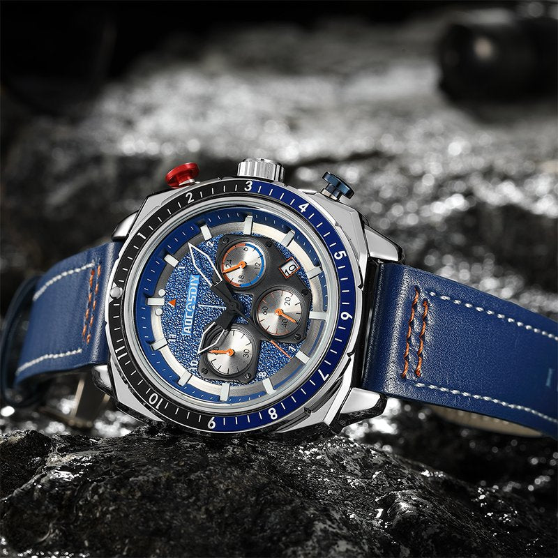 Luxus Chronograph Sport Quarz Uhr