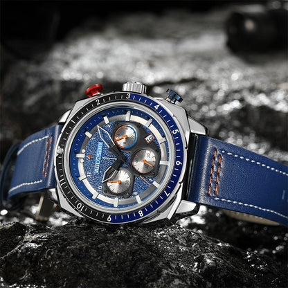 Luxus Chronograph Sport Quarz Uhr